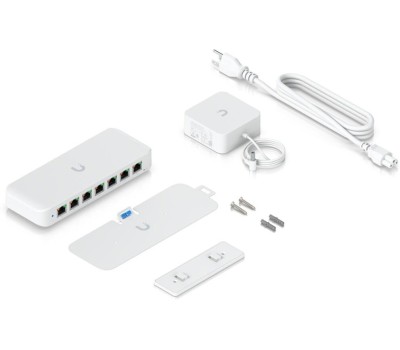 Коммутатор UBIQUITI Коммутатор UniFi Switch Ultra 60W PoE-коммутатор, 8х 1G RJ45, раздача 52 Вт