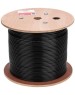 REXANT Кабель витая пара U/UTP, CAT 6, PE, 4PR, 23AWG, OUTDOOR, SOLID, черный, 305м