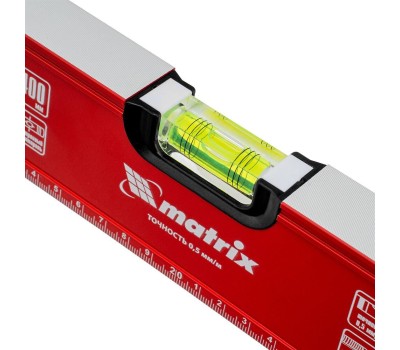 Уровень MATRIX Уровень алюминиевый, фрезерованный, 3 глазка, 400 мм 34200