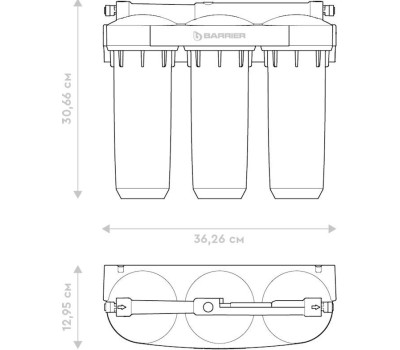 Фильтр для воды БАРЬЕР Н161Р00 Водоочиститель ПРОФИ Жесткость Сити (исп. Лайт)