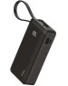 TTEC Внешний аккумулятор ReCharger LCD 10000mAh PD 20W Powerbank USB-C&USB-A со встроенным кабелем USB-C. Цвет: черный