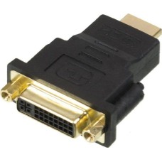Переходник BURO DVI-I(f) - HDMI (m), черный ( hdmi-19m-dvi-i(f)-adpt )