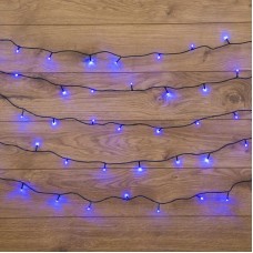 Гирлянда NEON-NIGHT (303-053) ГИРЛЯНДА ТВИНКЛ ЛАЙТ 15 М, ТЕМНО-ЗЕЛЕНЫЙ ПВХ, 120 LED, СИНИЙ