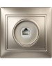 Розетка SMARTBUY (SBE-01c-S1-RJ) Венера, 1-местная, шампань