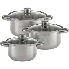 Набор кастрюль WEBBER BE-632/6 (2,6л,3,5л,4,2л)