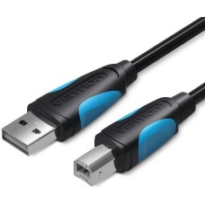 VENTION Кабель USB2.0 VAS-A16-B100, USB 2.0 A(m) - USB B(m), круглое, 1м