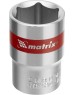 Головка торцевая MATRIX Головка торцевая, 19 мм, шестигранная, CrV, под квадрат 1/2, хромированная 13119