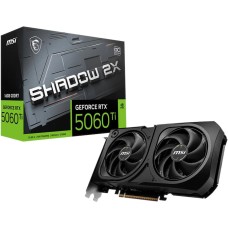 Видеокарта MSI Видеокарта RTX5060Ti SHADOW 2X OC PLUS 16GB GDDR7 128bit 3xDP HDMI 2FAN RTL