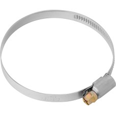 СИБРТЕХ Хомуты нержавеющая сталь, Стандартное болтовое крепление 60-80 мм, 50 штук в упаковке, ширина 9 мм 47585