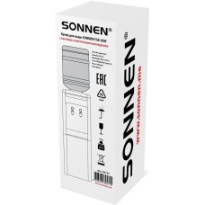 SONNEN Кулер FSE-02W, напольный, электронный, push - кран, белый/белый [456172]