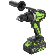 GREENWORKS Ударная дрель-шуруповерт GD24DD140, 4Ач, с двумя аккумуляторами [3707607cud]