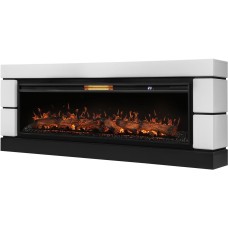 Камин электрический ROYAL THERMO Каминокомплект: Очаг Aurora RTFP/P-AR60LS, портал Moderno 60, белый