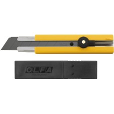 OLFA 25 мм, в комплекте с лезвиями EXCEL BLACK 5 шт, нож (OL-H-1BB/5BB )