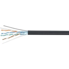 CABEUS Кабель информационный FTP-4P-CAT.5E-SOLID-ST-OUT кат.5E F/UTP 4 пары PE внешний 305м черный