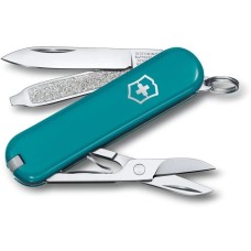 VICTORINOX Нож перочинный Classic SD Mountain Lake (0.6223.23G) 58мм 7функц. подар.коробка