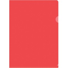 SILWERHOF Папка-уголок SE-E120/RED тисненый A4 пластик 0.12мм красный