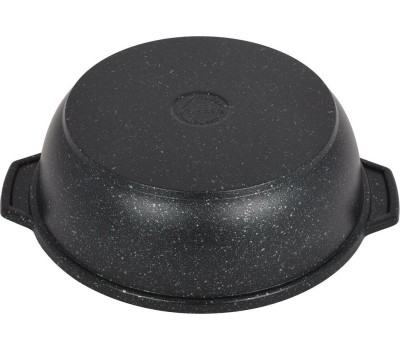 Жаровня КУКМОР жмт32а а/пр литая 3,0л стекл/кр Темный мрамор