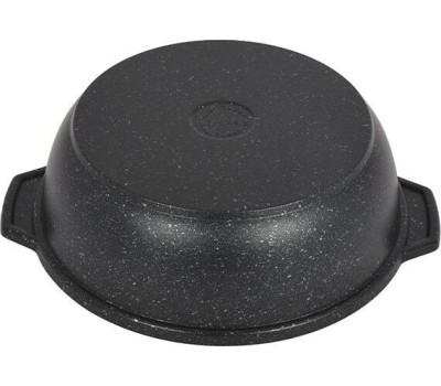 Жаровня КУКМОР жмт32а а/пр литая 3,0л стекл/кр Темный мрамор