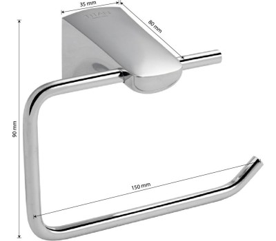 Аксессуары для ванной комнаты и туалета TITAN 77002 Держатель туалетной бумаги, полотенца без экрана
