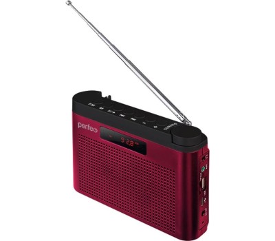 Радиоприемник PERFEO (PF_C4940) I70RED ТАЙГА бордовый