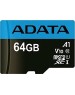Карта памяти A-DATA 64GB MicroSDHC Class10 UHS-I A1 + адаптер (AUSDX64GUICL10A1-RA1)