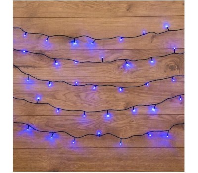 Гирлянда NEON-NIGHT (303-053) ГИРЛЯНДА ТВИНКЛ ЛАЙТ 15 М, ТЕМНО-ЗЕЛЕНЫЙ ПВХ, 120 LED, СИНИЙ
