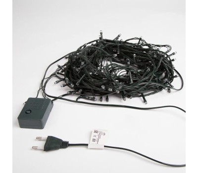 Гирлянда NEON-NIGHT (303-053) ГИРЛЯНДА ТВИНКЛ ЛАЙТ 15 М, ТЕМНО-ЗЕЛЕНЫЙ ПВХ, 120 LED, СИНИЙ