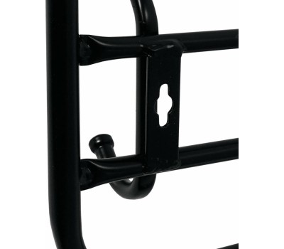 Вешалка настенная ЗМИ с полкой 100 Черная ВСП 169