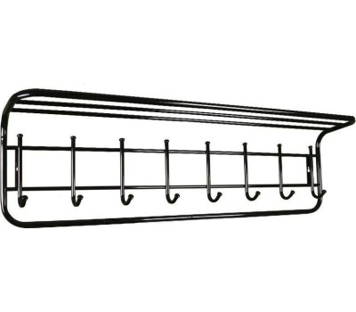 Вешалка настенная ЗМИ с полкой 100 Черная ВСП 169