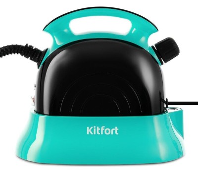 Пароочиститель KITFORT КТ-9102-3 черный/бирюзовый