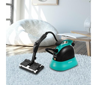 Пароочиститель KITFORT КТ-9102-3 черный/бирюзовый