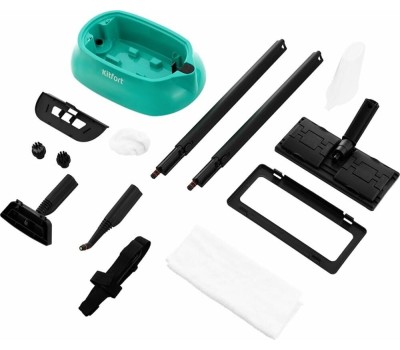 Пароочиститель KITFORT КТ-9102-3 черный/бирюзовый