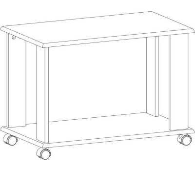 Стол журнальный АНРЭКС MONAKO, Стол журнальный L, цвет Сосна винтаж/дуб анкона
