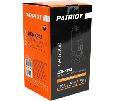 Домкрат PATRIOT 770000050 Домкрат бутылочный DB 5000 5T