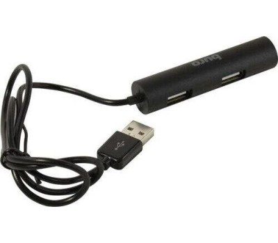 BURO Разветвитель USB 2.0 BU-HUB4-0.5R-U2.0 4порт. черный