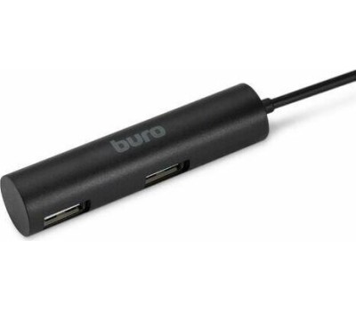 BURO Разветвитель USB 2.0 BU-HUB4-0.5R-U2.0 4порт. черный