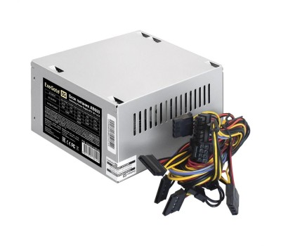 Блок питания EXEGATE EX292143RUS-PC Блок питания 650W AB650 (ATX, PC, 8cm fan, 24pin, 4+4pin, PCI-E, 3xSATA, 2xIDE, кабель 220V в комплекте)