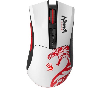 Мышь A4TECH Мышь Bloody R90 Plus Naraka белый/рисунок оптическая 5000dpi беспров. USB 7but