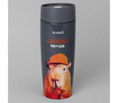 Термокружка AGNESS 709-112 CAPYBARA 360мл