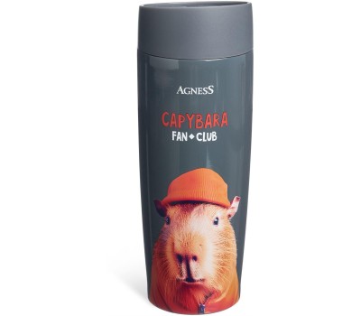 Термокружка AGNESS 709-112 CAPYBARA 360мл