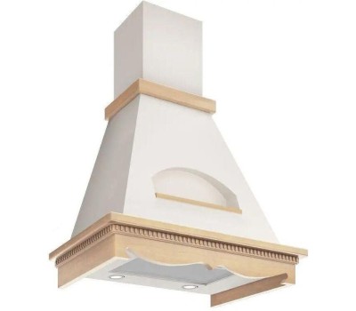 Вытяжка ELIKOR Бельведер 90П-650-П3Д бежевый/дуб неокрашенный управление: ползунковое (1 мотор)