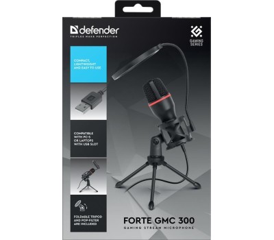 DEFENDER Микрофон FORTE GMC 300 USB 64631