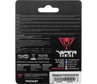Оперативная память PATRIOT Оперативная память Viper Steel PVS432G240C5S DDR4 - 1x 32ГБ 2400МГц, для ноутбуков (SO-DIMM), Ret