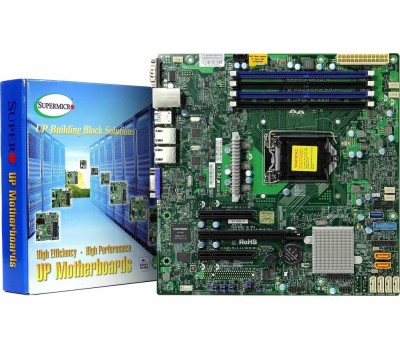 Материнская плата Supermicro MBD-X11SSL-F-(B) {C232 S1151 MATX BLK} OEM