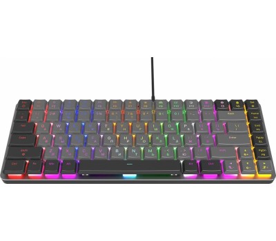 Клавиатура OKLICK Клавиатура K615X, проводная, USB, механическая, серый/серебристый [1934413]