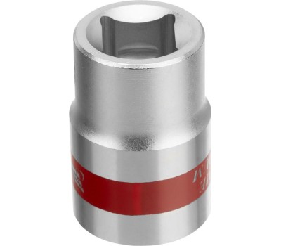 Головка торцевая MATRIX Головка торцевая, 19 мм, шестигранная, CrV, под квадрат 1/2, хромированная 13119