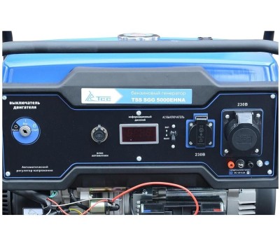 Генератор ТСС Бензиновый генератор SGG 5000EHNA, 220/12 В, 5.5кВт, на колёсах с АКБ [160008]