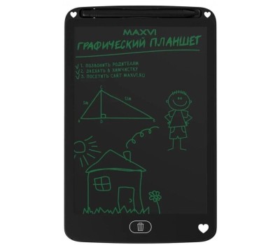 Планшет MAXVI LCD планшет для заметок и рисования MGT-03 black