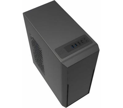 FOXLINE Корпус ATX FL-302-FZ450, Midi-Tower, 450Вт, черный