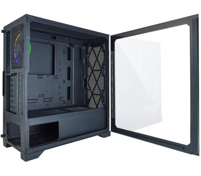 Корпус для ПК AZZA Корпус ATX Hive, Midi-Tower, без БП, черный [csaz-450 hive]